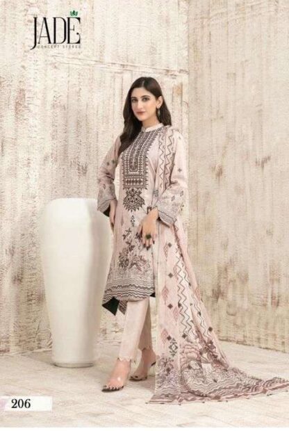 JADE 206 BIN SAEED HEAVY COTTON LUXURY VOL 2 PAKISTANI SUITS FOR WOMEN