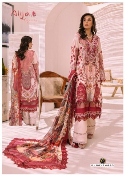 KEVAL FAB 24003 ALIJA. B VOL 24 PAKISTANI SALWAR SUITS DESIGN