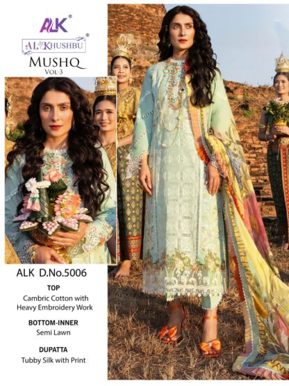 AL KHUSHBU ALK 5006 MUSHQ VOL 3 PAKISTANI SUITS AT BEST PRICE