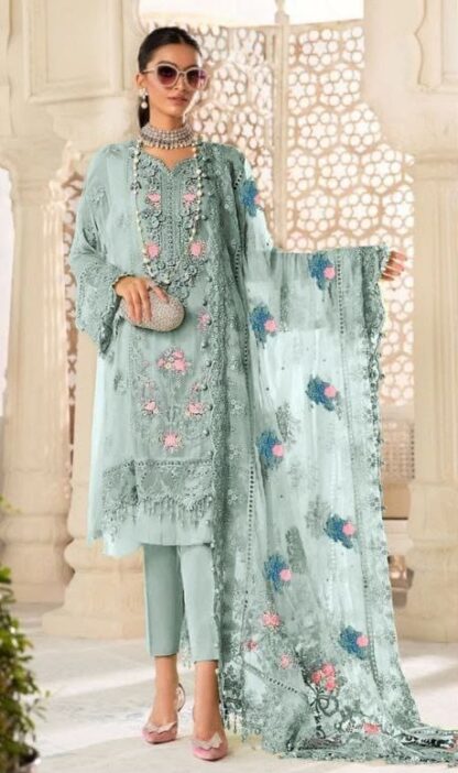 MUSHQ M 139 MARIA B MBROIDERED PAKISTANI SUITS ONLINE