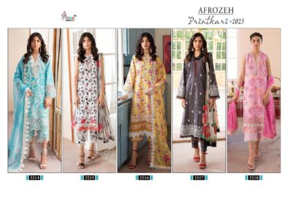 SHREE FABS 3214 AFROZEH PRINTKARI 2023 PAKISTANI SUITS ONLINE SHOPPING