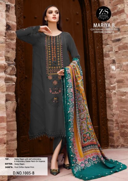 Z S TEXTILES ZS 1005 B MARIYA B DESIGNER PAKISTANI SUITS WITH PRICE