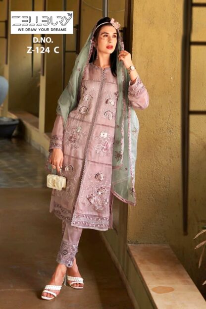 ZELLBURY Z 124 C READYMADE PAKISTANI KURTI ONLINE