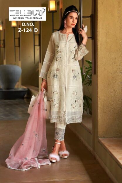 ZELLBURY Z 124 D READYMADE SINGLE PAKISTANI KURTI ONLINE