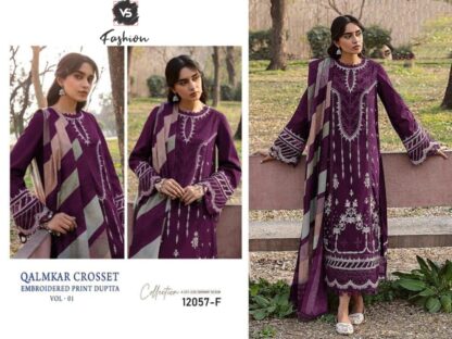 VS FASHION VS 12057 F QALAMKAR CROSSET EMBROIDERED PRINT DUPATTA 01 SUITS PAKISTANI SUITS AT THE BEST PRICE, SALWAR KAMEEZ WHOLESALE, SALWAR SUITS IN SINGLE, VS FASHION VS 12057 F QALAMKAR CROSSET EMBROIDERED PRINT DUPATTA 01  Pakistani Suits, READYMADE KURTI, Salwar Kameez, Single, Suits, VS FASHION