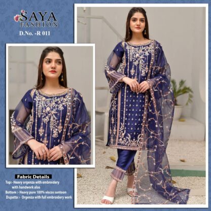 SAYA FASHION R 011 STITCHED COLLECTION PAKISTANI SUITS ONLINE