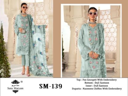 MUSHQ M 139 MARIA B MBROIDERED PAKISTANI SUITS ONLINE