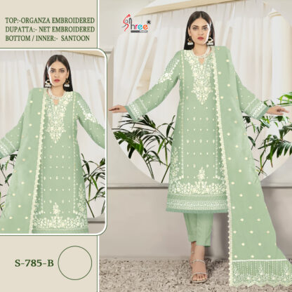 SHREE FABS S 785 B DESIGNER PAKISTANI SUITS WITH PRICE