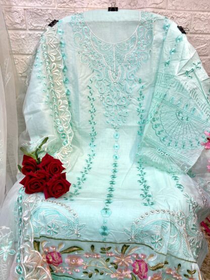 SOBIA NAZIR LUXURY SN 1022 LAWN CHIKANKARI PAKISTANI SUITS ONLINE