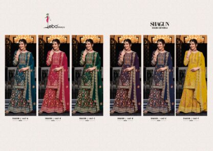 EBA LIFESTYLE SHAGUN 1447 A INDIAN STYLE PLAZO SUITS ONLINE