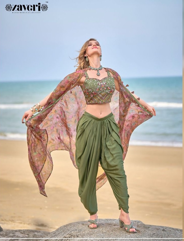 Shahifits Discover the Indo Western Fusion Dresses Dhoti Skirt with Jacket.  Explore now the new arrival Shahi Dresses at Shahifits