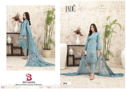JADE 204 BIN SAEED HEAVY COTTON LUXURY VOL 2 PAKISTANI SUITS ONLINE SUPPLIER