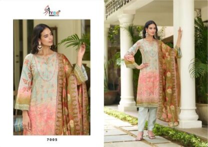 SHREE FABS 7005 BIN SAHEED LAWN COLLECTION VOL 7 PAKISTANI SUITS AT BEST PRICE