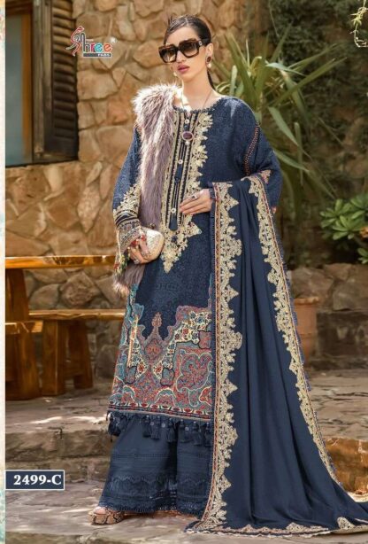 SHREE FABS 2499 C MARIAB LAWN COLLECTION 2023 VOL 01 PAKISTANI SUITS