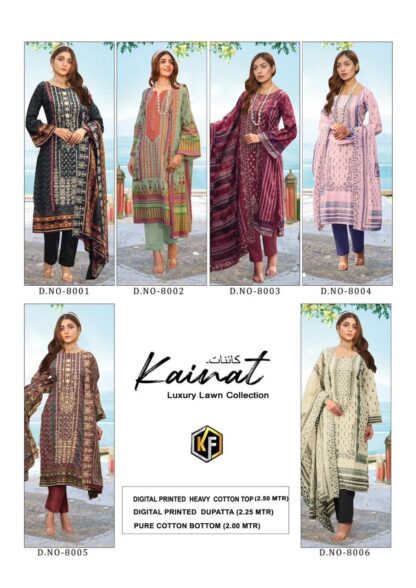 KAVAL FAB KAINAT VOL 8 PAKISTANI KARACHI CATALOGUE SUITS DESING