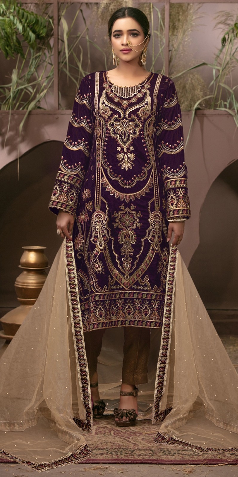Sana Safinaz Multicolor Linen Suit | Pakistani Winter Dresses | Winter  collection, Traditional outfits, Pakistani dresses online