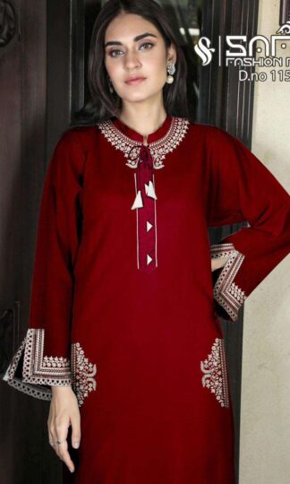 SAFA FASHION FAB 1154 RED PAKISTANI KURTI MANUFACTURERSAFA FASHION FAB 1154 RED PAKISTANI KURTI MANUFACTURER