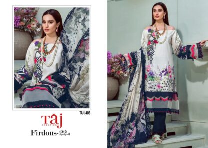 TAJ CREATION 406 FIRDOUS 22-3 PAKISTANI SALWAR KAMEEZ WITH PRICE - Image 3