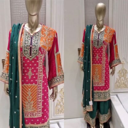 THE LIBAS AD 131 PARTYWEAR PLAZZO AND DUPATTA SET