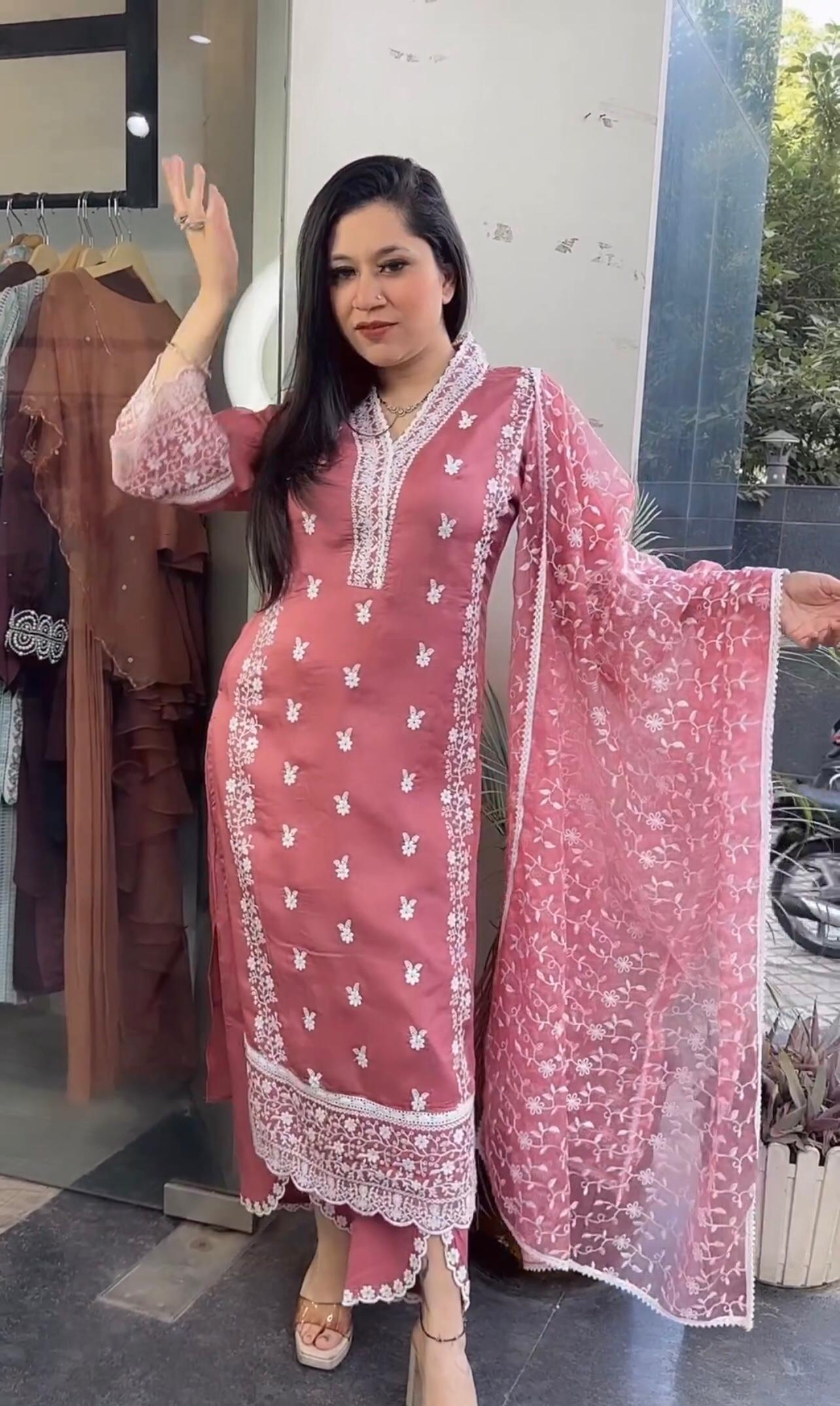 Premium Pakistani Heavy Georgette Long Flared Anarkali Gown With Dupatta  Set for Woman / Girls, Partywear 2 Pcs Set Readymade Suit, Anarkali - Etsy