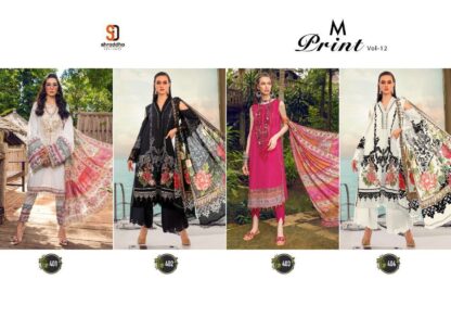 SHRADDHA DESIGNER 401 MPRINT 2022 VOL 12 PAKISTANI SUITS AT BEST PRICE