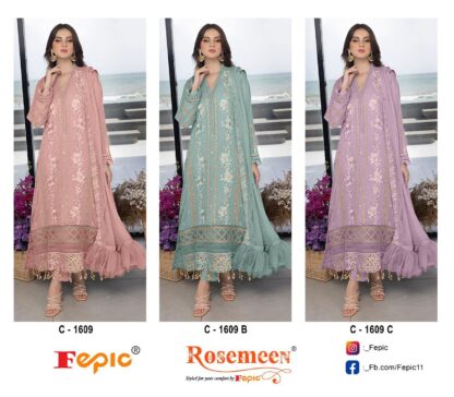 FEPIC ROSEMEEN C 1609 PAKISTANI SUITS ONLINE SHOPPING