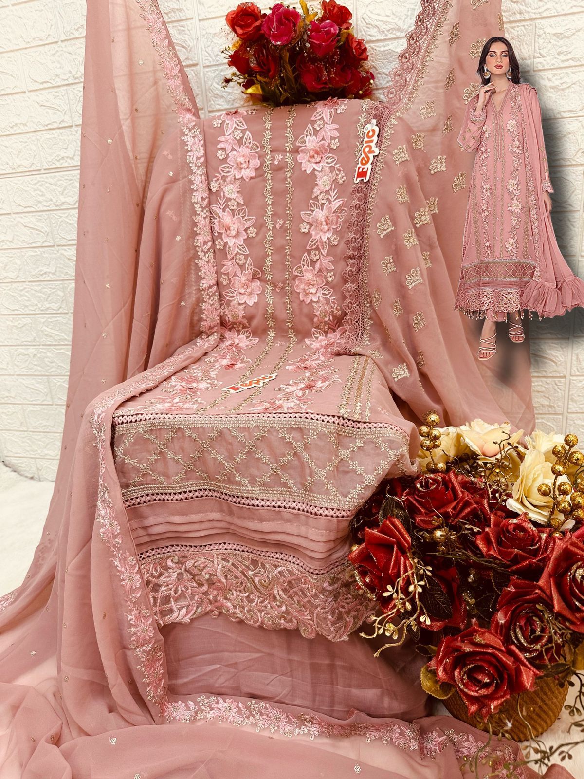 FEPIC ROSEMEEN C 1609 PAKISTANI SUITS ONLINE SHOPPING