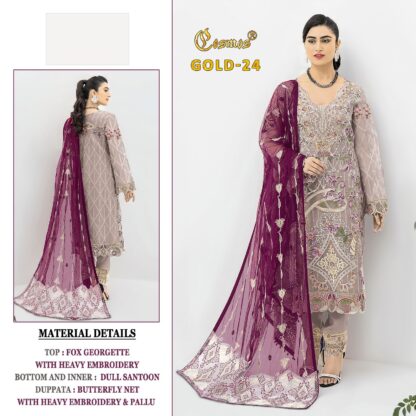 COSMOS GOLD 24 PAKISTANI SUITS AT WHOLESALE PRICE