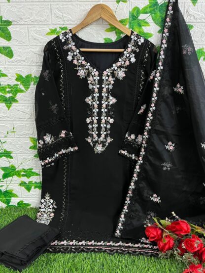 DEEPSY SUITS D 340 BLACK READYMADE PAKISTANI SUITS