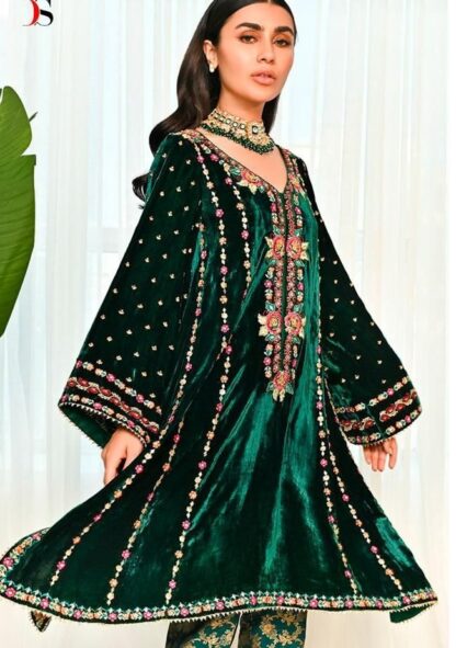 DEEPSY VELVET 3242 23-2 PAKISTANI SUITS SINGLE PIECE