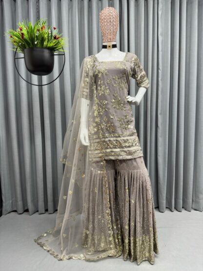 THE LIBAS KD 1231 SHARARA SUITS WHOLESALER KURTIS ONLINE, KURTIS WHOLESALER, THE LIBAS KD 1231 SHARARA SUITS WHOLESALER  Salwar Kameez, Single, Suits