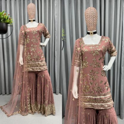 THE LIBAS KD 1231 SHARARA SUITS WHOLESALER KURTIS ONLINE, KURTIS WHOLESALER, THE LIBAS KD 1231 SHARARA SUITS WHOLESALER  Salwar Kameez, Single, Suits