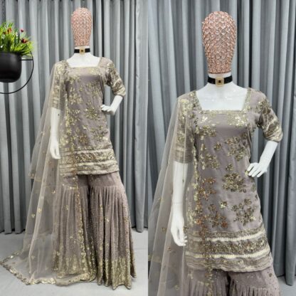 THE LIBAS KD 1231 SHARARA SUITS WHOLESALER KURTIS ONLINE, KURTIS WHOLESALER, THE LIBAS KD 1231 SHARARA SUITS WHOLESALER  Salwar Kameez, Single, Suits