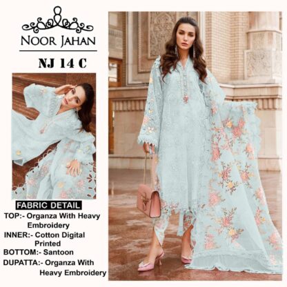 NOOR JAHAN NJ 14 C PAKISTANI SUITS BEST PRICE