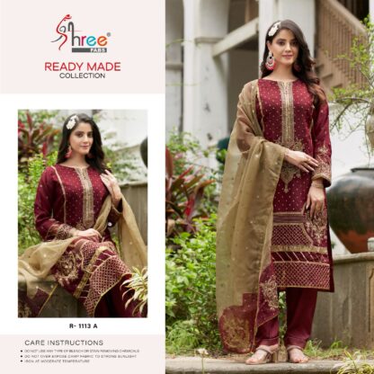 SHREE FABS R 1113 A READYMADE SUITS WHOLESALER