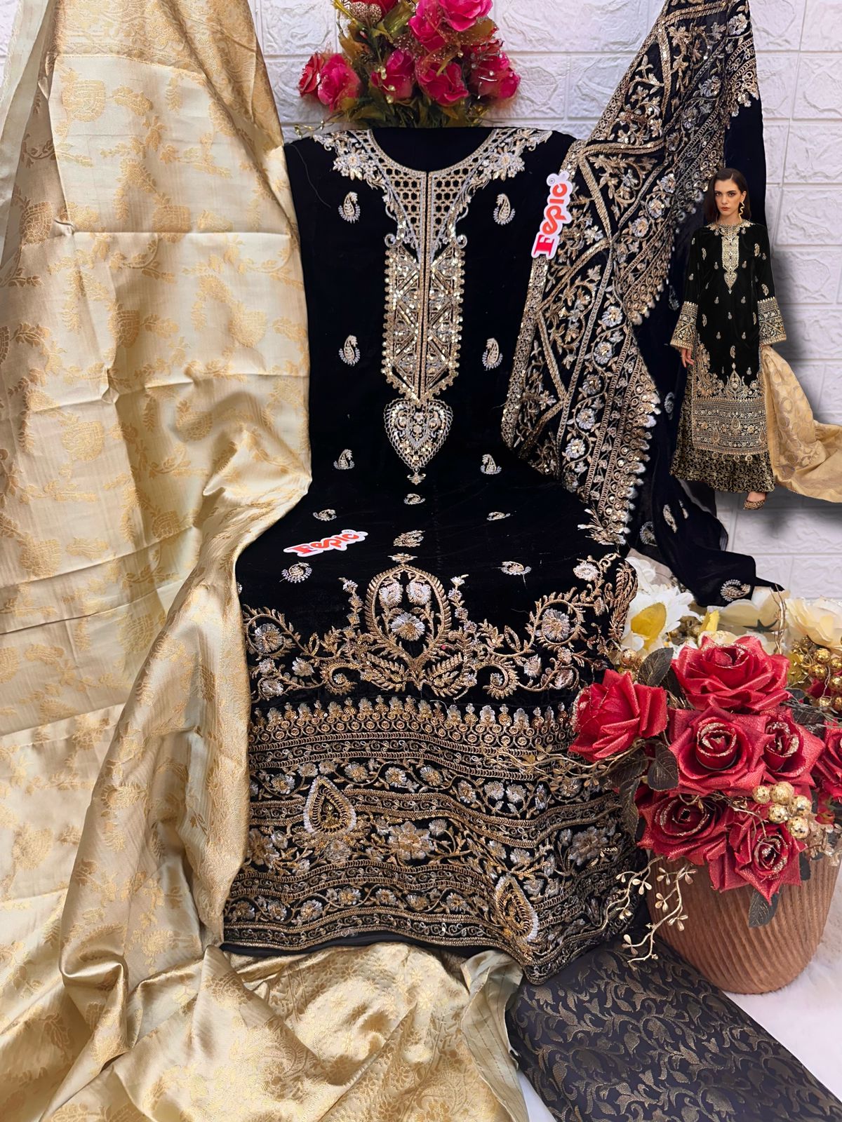 FEPIC ROSEMEEN V 17016 PAKISTANI SUITS FOR WINTER
