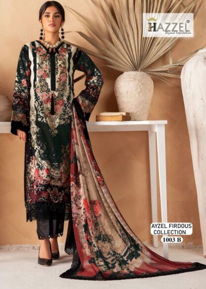 HAZZEL 1003 B AYZEL FIRDOUS COLLECTION COTTON SALWAR KAMEEZ BEST PRICE