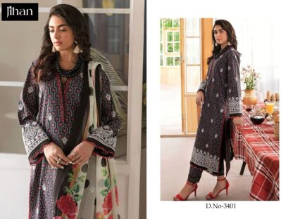 JIHAN 3401 PAKISTANI SUITS MANUFACTURER IN SURAT