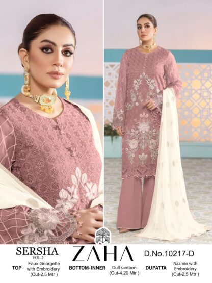 ZAHA 10217 D SERSHA SALWAR KAMEEZ WHOLESALER