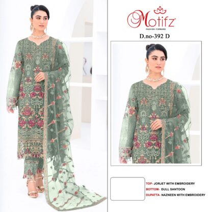 MOTIFZ 392 D PAKISTANI SUITS NO 1 WHOLESALER IN INDIA