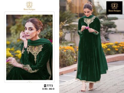 ZIAAZ DESIGNS 362 D PAKISTANI SUITS WHOLESALER