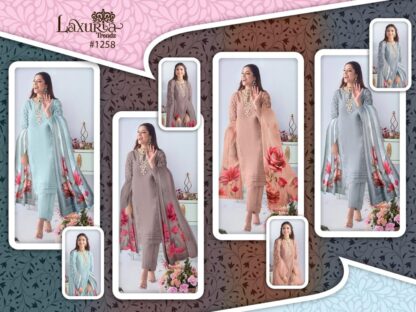 LAXURIA TRENDZ 1258 PAKISTANI KURTIS LATEST COLLECTION SURAT