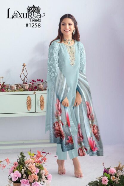 LAXURIA TRENDZ 1258 PAKISTANI KURTIS LATEST COLLECTION SURAT