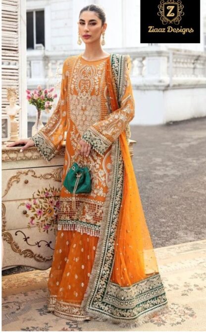 ZIAAZ DESIGNS 371 PAKISTANI SUITS WHOLESALER