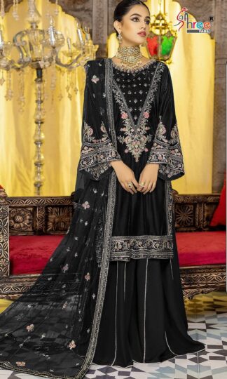 SHREE FABS S 932 D BLACK PAKISTANI SUITS AT WHOLESALE PRICESHREE FABS S 932 D BLACK PAKISTANI SUITS AT WHOLESALE PRICE