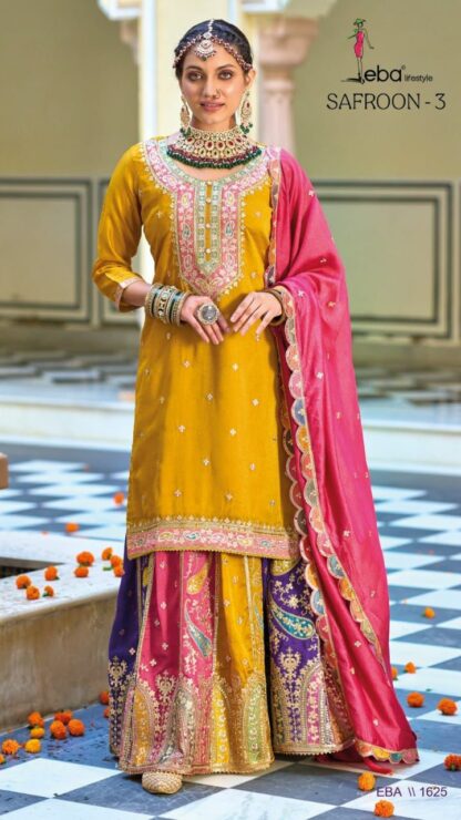 EBA LIFESTYLE 1625 SAFROON VOL 3 INDIAN SALWAR KAMEEZ