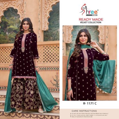 SHREE FABS R 1171 C PAKISTANI READYMADE SUITS WHOLESALER