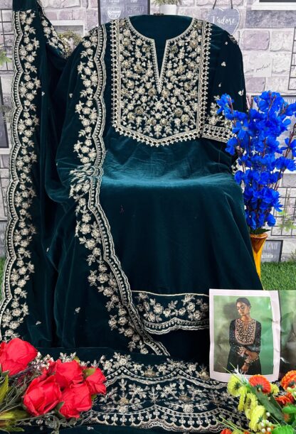 DEEPSY VELVET 32213 C VELVET 23 PAKISTANI SUITS WHOLESALER