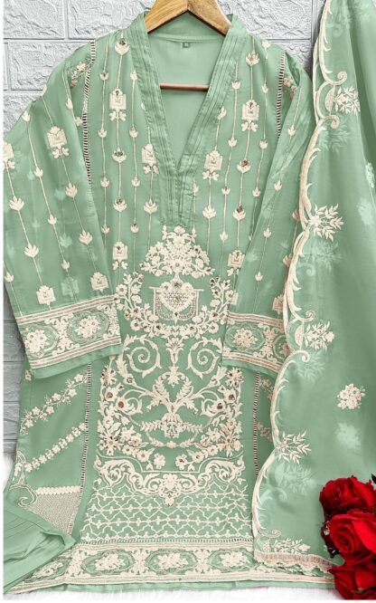 SAFFANA FASHION 2373 C READYMADE PAKISTANI KURTI DESIGNER