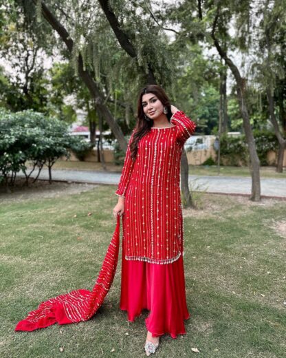 THE LIBAS SRK 5102 RED SALWAR KAMEEZ ONLINE SHOPPING